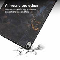 imoshion Design Trifold Case Apple iPad Air 13 inch (2026) M4 / (2025) M3 / (2024) M2 - Black Marble
