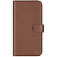 Selencia Echt Leren Bookcase Samsung Galaxy S21 Plus - Lichtbruin