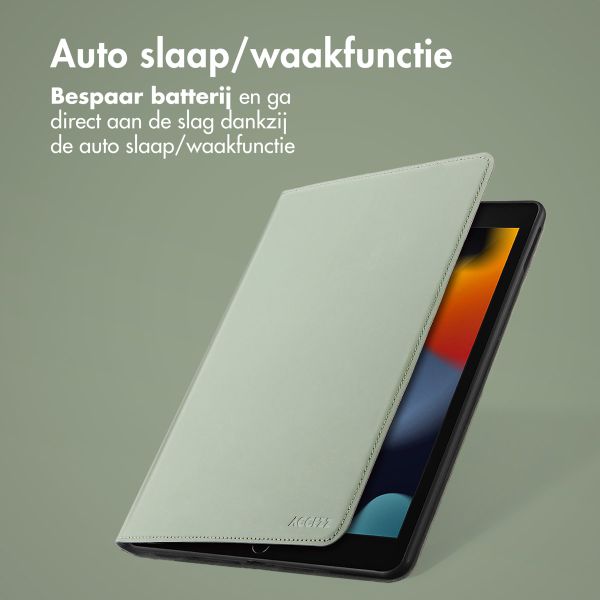 Accezz Classic Tablet Case Apple iPad 9 (2021) 10.2 inch / iPad 8 (2020) 10.2 inch / iPad 7 (2019) 10.2 inch - Groen