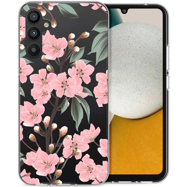 imoshion Design hoesje Samsung Galaxy A34 (5G) - Bloem - Roze / Groen