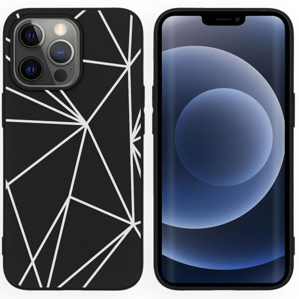 imoshion Design hoesje iPhone 13 Pro - Grafisch - Lijn Zwart