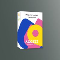 Accezz Magnetische Leren Kaarthouder - Geschikt voor Apple Find My - Cedar Green