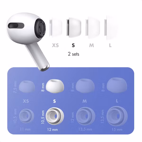 imoshion Siliconen Oortips 2-pack Apple AirPods Pro 1 / 2 - S