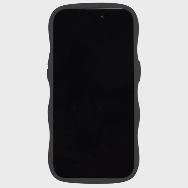 Holdit Wavy Case iPhone 12/12 Pro - Black / Transparant