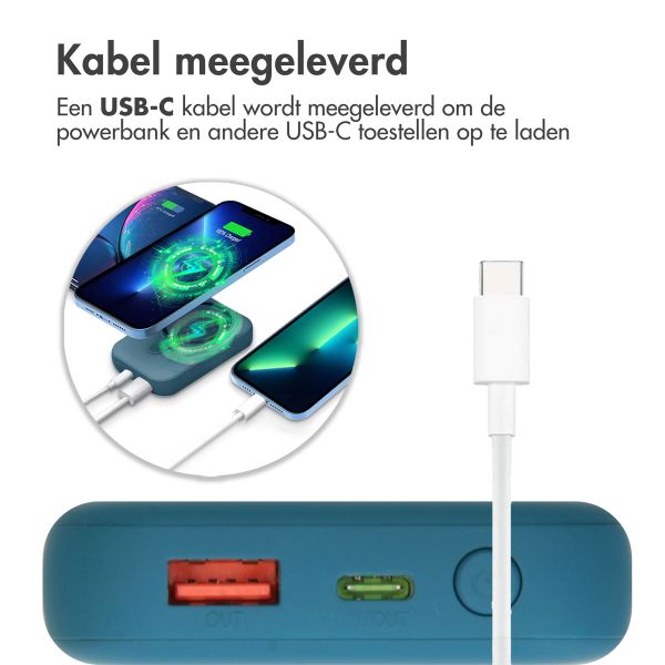 imoshion MagSafe Powerbank - 10.000 mAh - Draadloze powerbank - Blauw