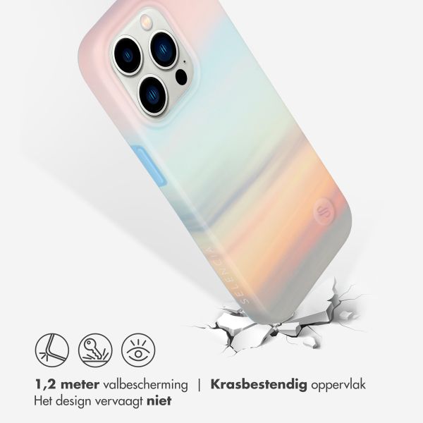 Selencia Aurora Fashion Backcover iPhone 14 Pro - Duurzaam hoesje - 100% gerecycled - Sky Sunset Multicolor