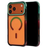 Selencia Gradient Backcover met MagSafe Apple iPhone 17 Pro Max - Groen / Bruin