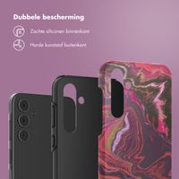 Selencia Vivid Tough Backcover Samsung Galaxy A55 - Marble Purple