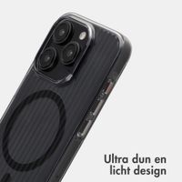 Accezz Lite Backcover met MagSafe | Fluted | Apple iPhone 15 Pro - Zwart