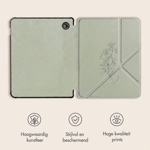 imoshion Design Vouwbare Bookcase Kobo Libra Colour - Floral Green