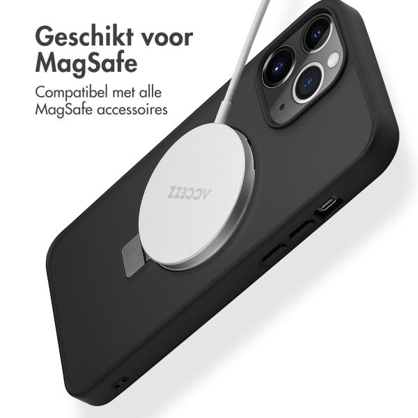 Accezz Ring Stand Backcover met MagSafe Apple iPhone 13 Pro Max - Zwart
