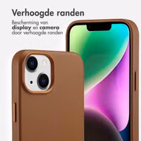 Accezz MagSafe Leather Backcover Apple iPhone 14 - Sienna Brown