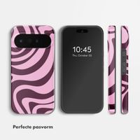 Selencia Vivid Backcover met MagSafe Google Pixel 11 - Wavy Swirl Pink Plum