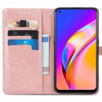 imoshion Mandala Bookcase Oppo A94 (5G) - Rosé Goud