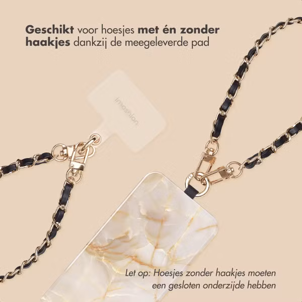 imoshion PU Leather Telefoonkoorden set - Zwart