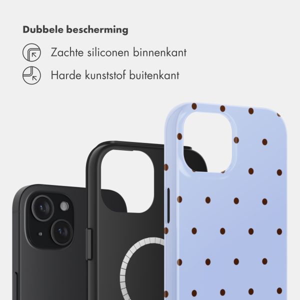 Selencia Vivid Backcover met MagSafe Apple iPhone 15 - Happy Dots Digital Sky