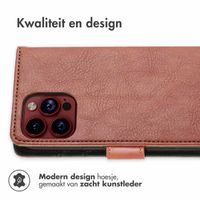 imoshion Luxe Bookcase Apple iPhone 15 Pro Max - Bruin