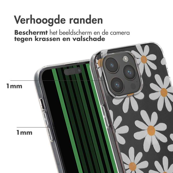 imoshion Design hoesje Apple iPhone 15 Pro Max - Daisy flower