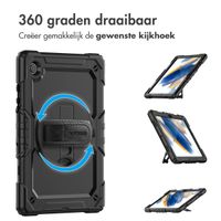 Accezz Rugged Backcover met schouderstrap Samsung Galaxy Tab A8 - Zwart