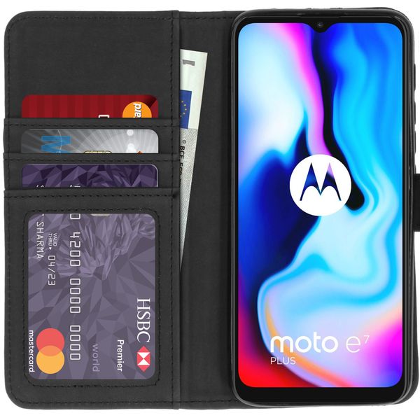 imoshion Luxe Bookcase Motorola Moto E7 Plus / G9 Play - Donkerblauw