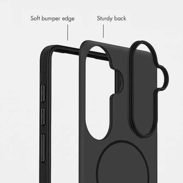 imoshion Colour Case with Thin MagSafe Ring Samsung Galaxy S25 / S24 - Black