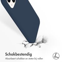 Accezz Liquid Silicone Backcover met MagSafe Apple iPhone 14 / 13 - Donkerblauw