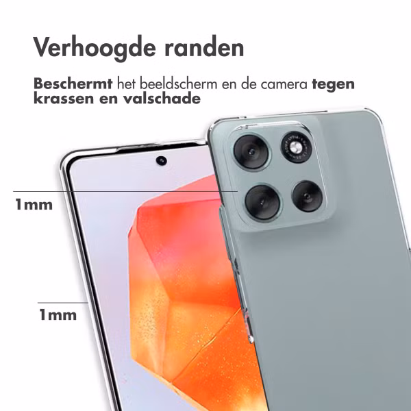 Accezz Clear Backcover Motorola Moto G56 - Transparant