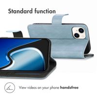 imoshion Luxury Bookcase Apple iPhone 15 Plus - Light Blue