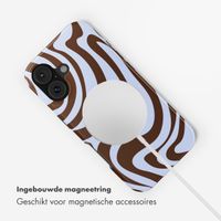 Selencia Vivid Backcover met MagSafe Apple iPhone 17 - Dream Swirl Chocolate