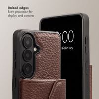 Selencia Sera Phone Case with Cord and Envelope Card Holder Samsung Galaxy S26 - Chocolate Brown