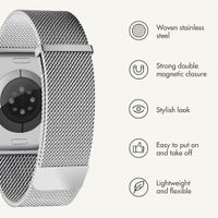 imoshion Milanese Magnetic Band Apple Watch | 44/45/46/49 mm - Silver
