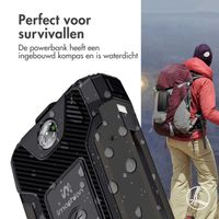 imoshion Solar Powerbank - Draadloze powerbank op zonne-energie - Quick Charge en Power Delivery - 30.000 mAh - Zwart