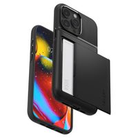 Spigen Slim Armor CS Backcover iPhone 15 Pro - Zwart