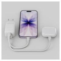 Zens Compact Oplader USB-C / USB-A 30W - Power Adapter - Wit