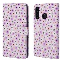 imoshion Design Bookcase Huawei P30 Lite - Purple Flowers