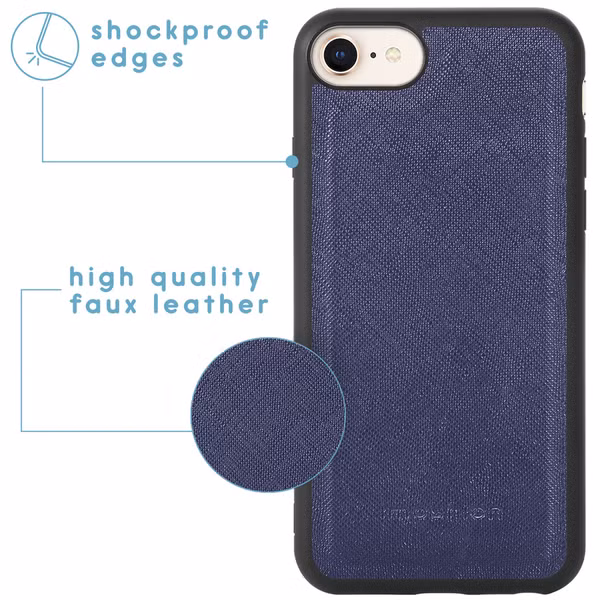 imoshion Luxe Portemonnee iPhone SE (2022 / 2020) 8 / 7 - Donkerblauw