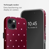 Selencia Vivid Backcover Apple iPhone 13 / 13 Pro - Happy Dots Burgundy