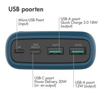 imoshion Powerbank - 27.000 mAh - Quick Charge en Power Delivery - Blauw