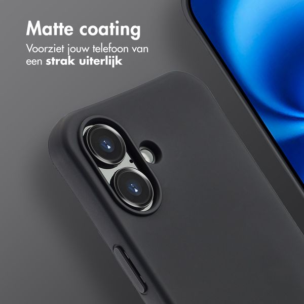 imoshion Color Backcover met afneembaar koord MagSafe Apple iPhone 16 - Zwart