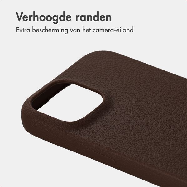 imoshion Texture Backcover Apple iPhone 15 - Donkerbruin