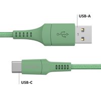 imoshion Braided USB-C naar USB kabel - 1 meter - Groen