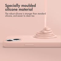 Accezz Liquid Silicone Backcover Samsung Galaxy S23 Plus - Roze