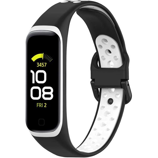 imoshion Siliconen sport bandje Samsung Galaxy Fit 2 - Zwart / Wit