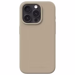 iDeal of Sweden Silicone Case met MagSafe Apple iPhone 15 Pro - Beige