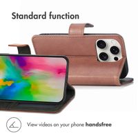 imoshion Luxury Bookcase Apple iPhone 16 Pro Max - Brown