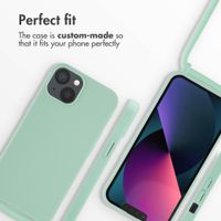 imoshion Silicone Case with Strap Apple iPhone 13 - Mint Green