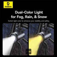 Baseus PrimeTrip 2-in-1 Telefoonhouder Fiets met Fietslamp - Magnetisch - Universeel - Cosmic Black