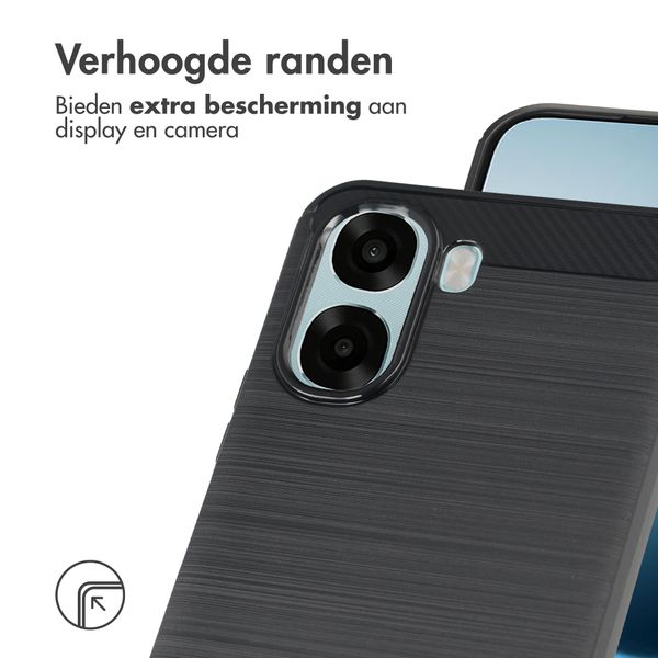 imoshion Brushed Backcover Oppo A6x (4G/5G) - Zwart