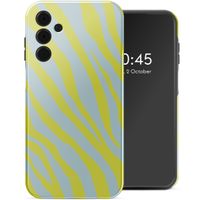 Selencia Vivid Tough Backcover Samsung Galaxy A15 (5G/4G) - Zebra Winter Sky Titanium Yellow