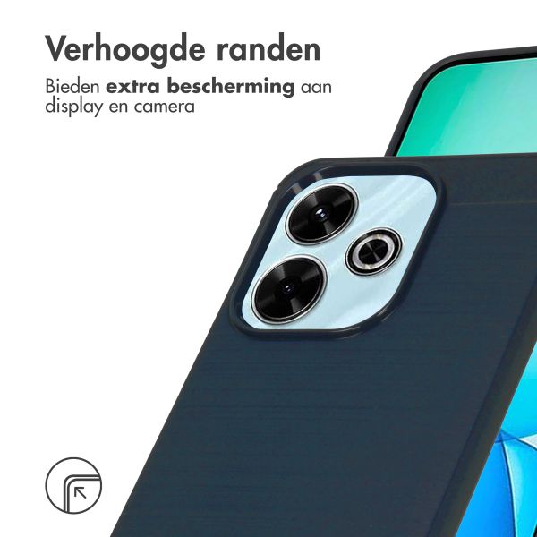 imoshion Brushed Backcover Xiaomi Redmi 13 4G - Donkerblauw